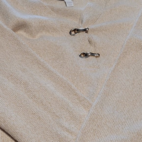 Charter Club Gold Threaded Sweater - Size L - Preloved - Picture 2 of 4